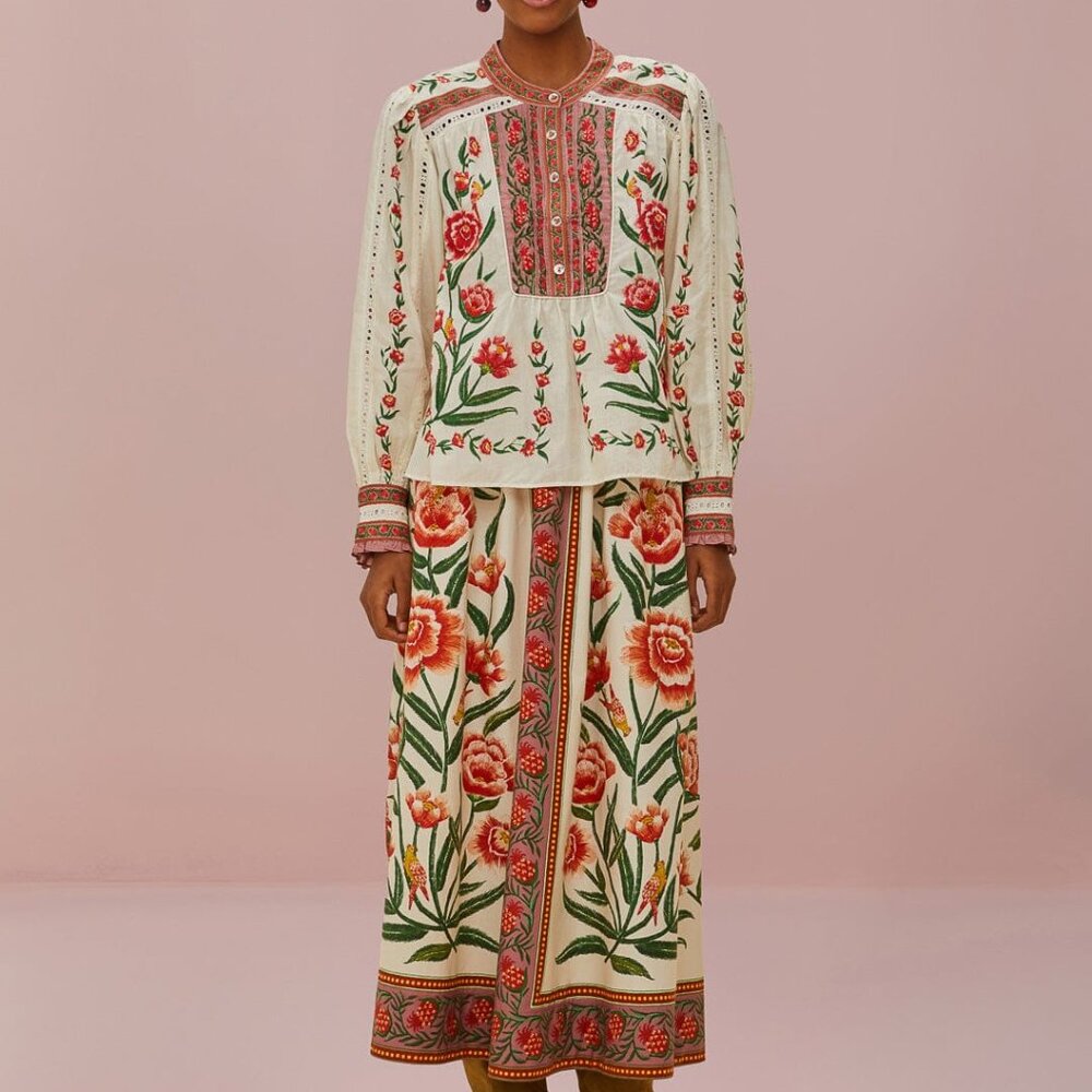 Off-White Ainika Delicate Midi Skirt